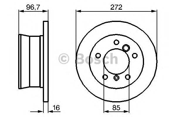 Тормозной диск BOSCH BD1011