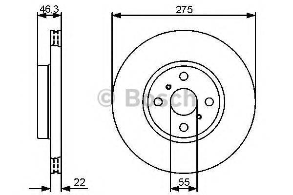 Тормозной диск BOSCH 0 986 479 431