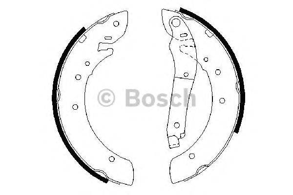 Комплект тормозных колодок BOSCH 0 986 487 341