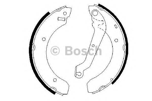 Комплект тормозных колодок BOSCH BS790