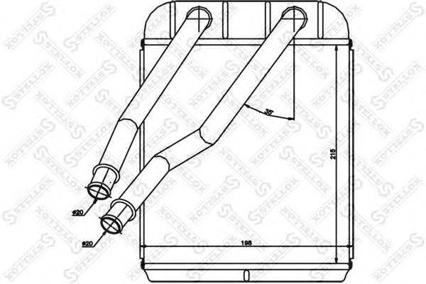 Теплообменник, отопление салона STELLOX 10-35205-SX