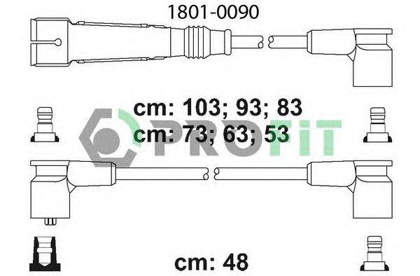 Комплект проводов зажигания PROFIT 1801-0090