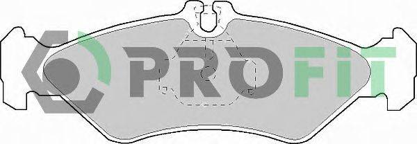 Комплект тормозных колодок, дисковый тормоз PROFIT 5000-1039