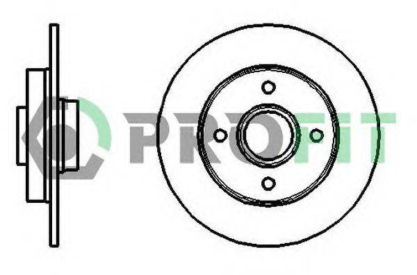 Тормозной диск PROFIT 50101523