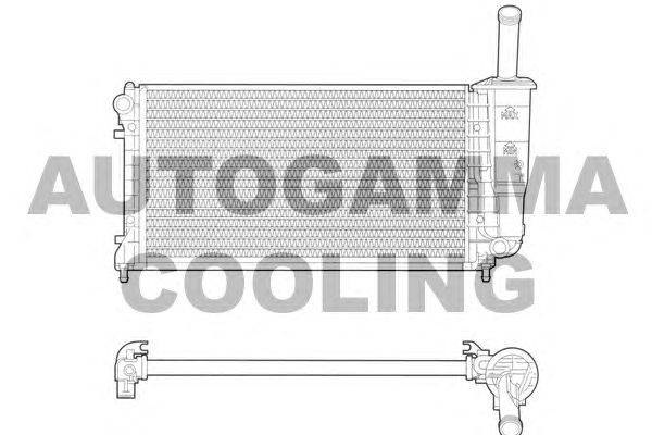 Радиатор, охлаждение двигателя AUTOGAMMA 103359