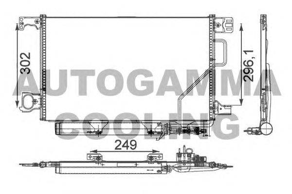 Конденсатор, кондиционер AUTOGAMMA 105403