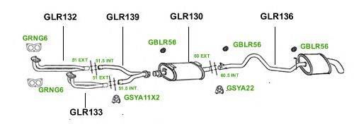 Система выпуска ОГ GT Exhaust 1026