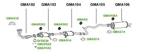 Система выпуска ОГ GT Exhaust 1143