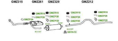 Система выпуска ОГ GT Exhaust 1204