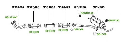 Система выпуска ОГ GT Exhaust 1382