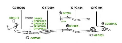 Система выпуска ОГ GT Exhaust 1470