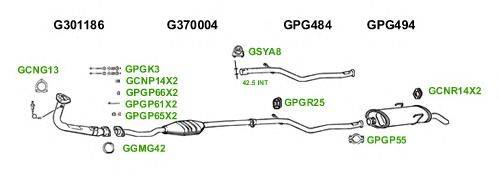 Система выпуска ОГ GT Exhaust 1473