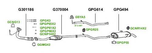 Система выпуска ОГ GT Exhaust 1474