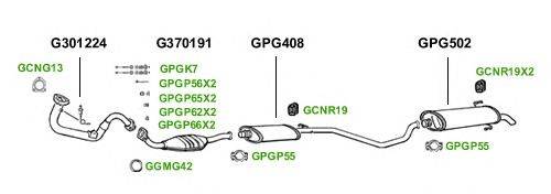 Система выпуска ОГ GT Exhaust 1571