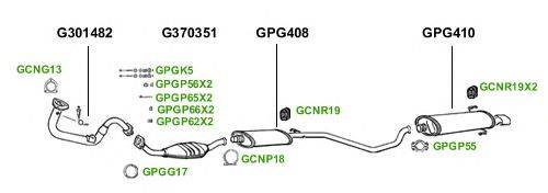 Система выпуска ОГ GT Exhaust 1586