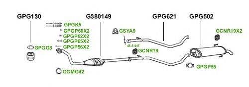 Система выпуска ОГ GT Exhaust 1622
