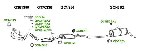 Система выпуска ОГ GT Exhaust 3598