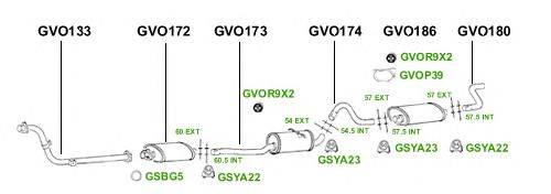 Система выпуска ОГ GT Exhaust 3868