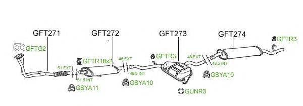 Система выпуска ОГ GT Exhaust 439