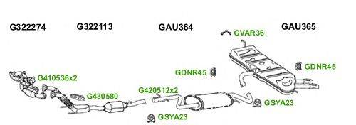 Система выпуска ОГ GT Exhaust 5998