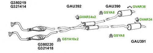 Система выпуска ОГ GT Exhaust 6061