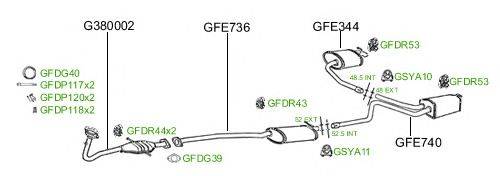 Система выпуска ОГ GT Exhaust 729