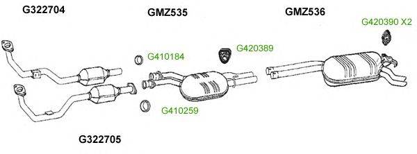 Система выпуска ОГ GT Exhaust 8451