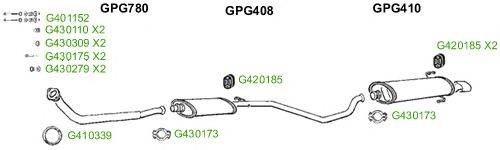 Система выпуска ОГ GT Exhaust 8757