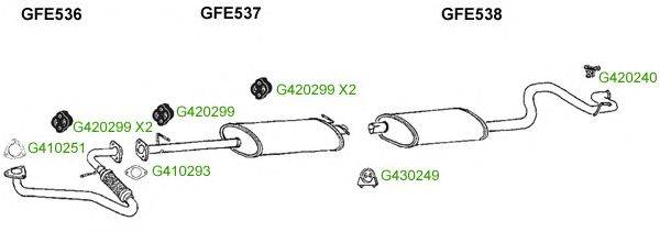 Система выпуска ОГ GT Exhaust 9341