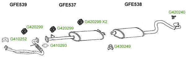 Система выпуска ОГ GT Exhaust 9343