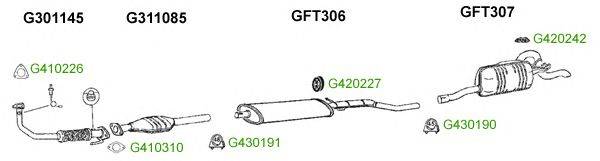 Система выпуска ОГ GT Exhaust 9523