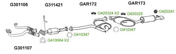 Система выпуска ОГ GT Exhaust 9722