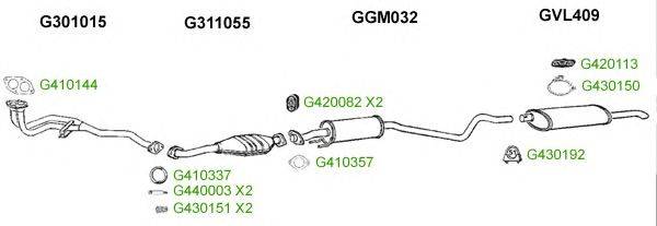 Система выпуска ОГ GT Exhaust 9753