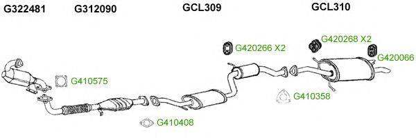 Система выпуска ОГ GT Exhaust 9923