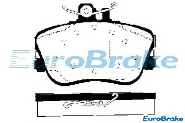Комплект тормозных колодок, дисковый тормоз EUROBRAKE 5501223321