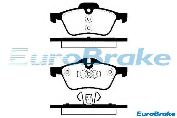 Комплект тормозных колодок, дисковый тормоз EUROBRAKE 5501224020