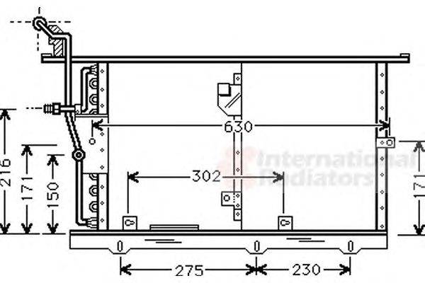 Конденсатор, кондиционер VAN WEZEL 30005244