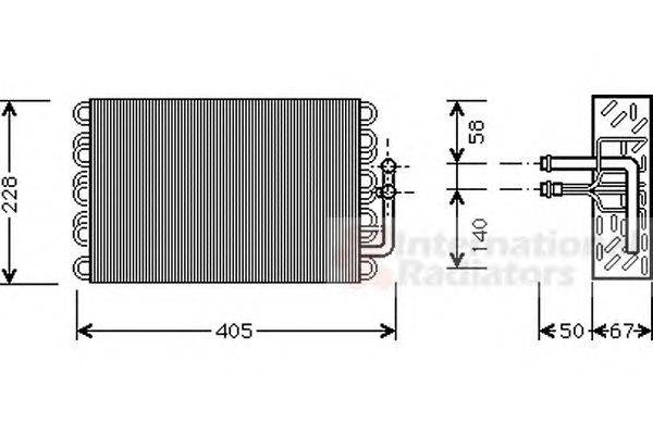 Испаритель, кондиционер VAN WEZEL 3000V019