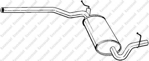 Средний глушитель выхлопных газов BOSAL 282363