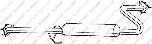 Средний глушитель выхлопных газов BOSAL 283815