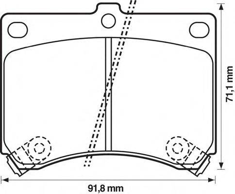 Комплект тормозных колодок, дисковый тормоз SPIDAN 31756