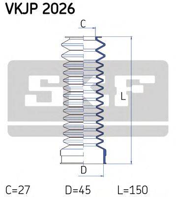 Комплект пылника, рулевое управление SKF VKJP 2026