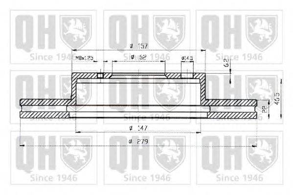 Тормозной диск QUINTON HAZELL BDC5217