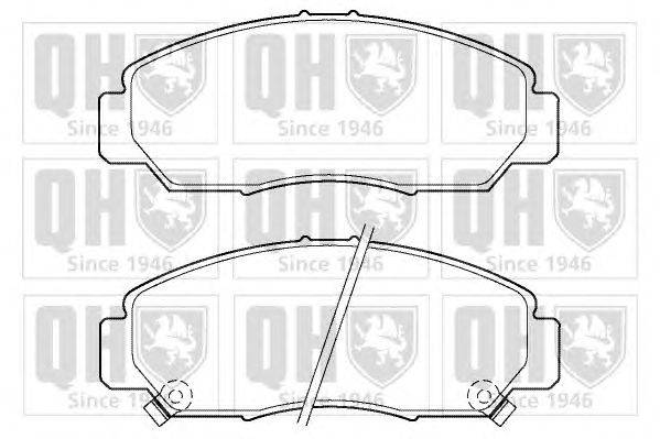 Комплект тормозных колодок, дисковый тормоз QUINTON HAZELL 24054