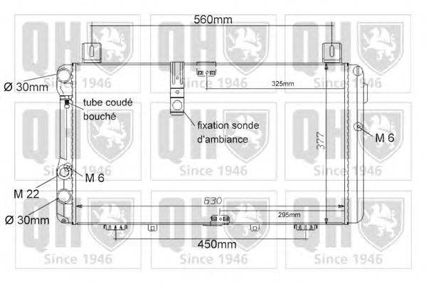 Радиатор, охлаждение двигателя QUINTON HAZELL QER1029
