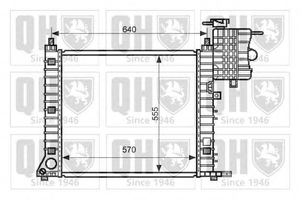 Радиатор, охлаждение двигателя QUINTON HAZELL QER2426