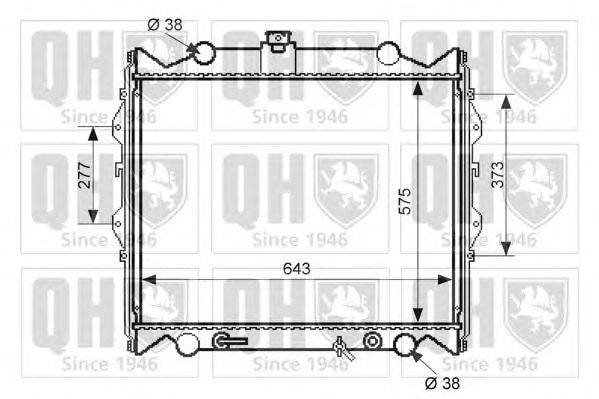 Радиатор, охлаждение двигателя QUINTON HAZELL QER2513