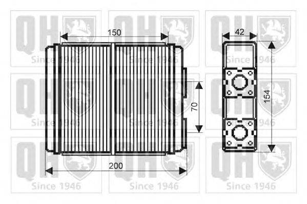 Теплообменник, отопление салона QUINTON HAZELL QHR2140