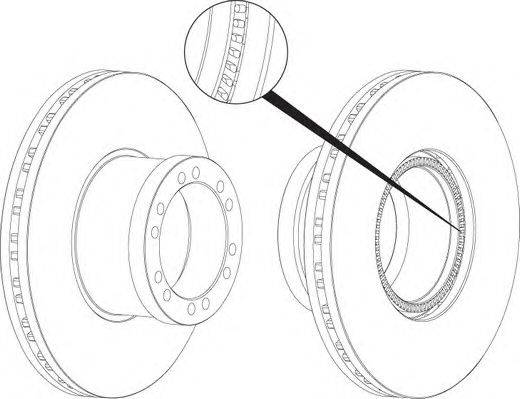 Тормозной диск FERODO FCR255A