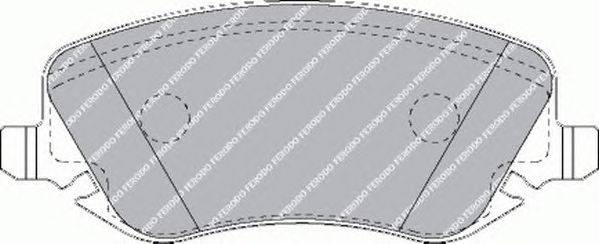Комплект тормозных колодок, дисковый тормоз FERODO 23761
